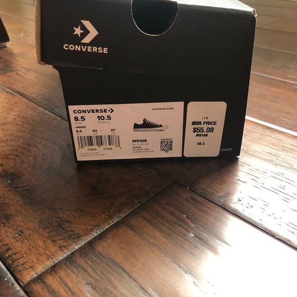 Black Converse-Worn once! - Picture 7 of 7